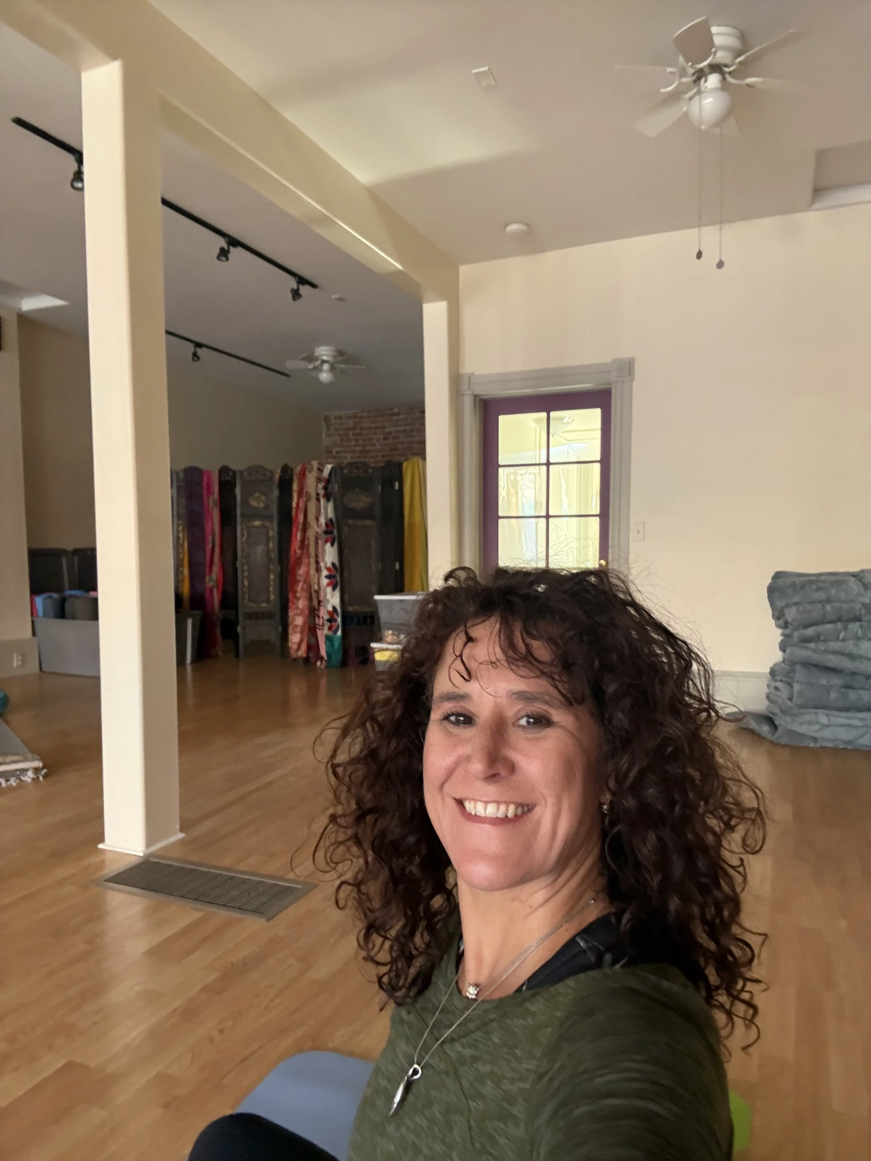 Calming wellness studio space